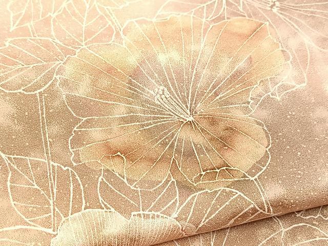 平和屋着物■上質な小紋 花尽くし 暈し染め 正絹 逸品 BAAY5513yc