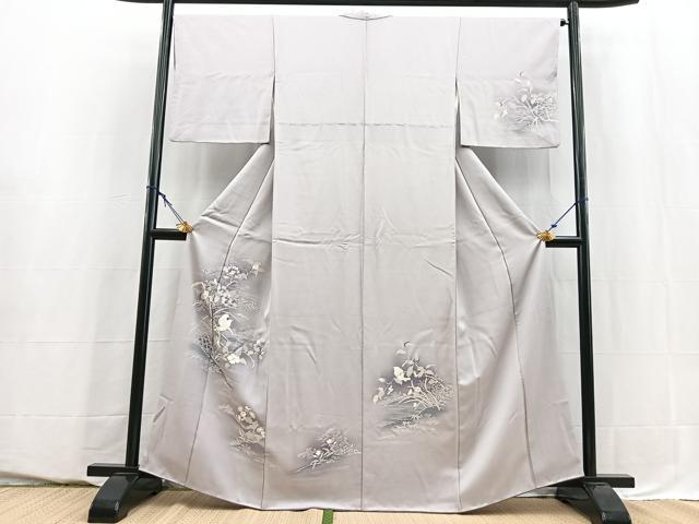 平和屋着物■訪問着 花鳥文 暈し染め 正絹 逸品 BAAY5515yc
