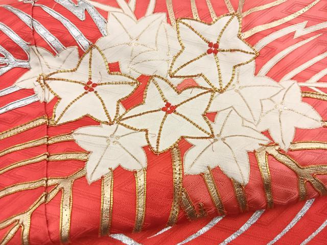 平和屋着物■豪華振袖 駒刺繍 草花文 金銀彩 正絹 逸品 BAAY5520yc
