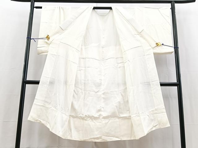 平和屋着物■長襦袢 無双仕立て 花唐草地紋 正絹 逸品 BAAY5521yc