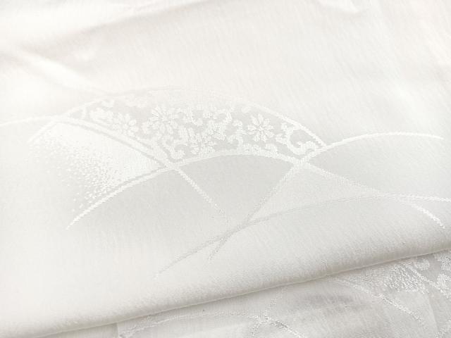 平和屋着物■長襦袢 無双仕立て 花唐草地紋 正絹 逸品 BAAY5521yc