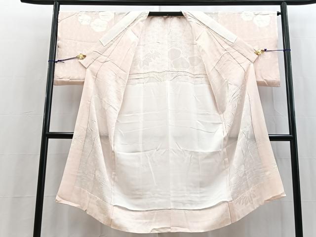 平和屋着物■長襦袢 無双仕立て 絞り 草花地紋 正絹 逸品 BAAY5526yc