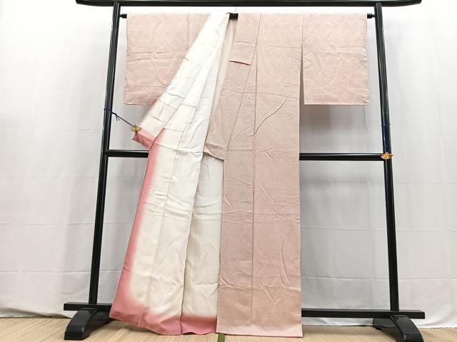 平和屋着物■大変加工の良い総絞り小紋 正絹 逸品 BAAY5553yc