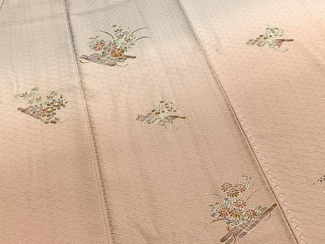 平和屋着物■訪問着 花筏文 暈し染め 金彩 正絹 逸品 BAAY5569yc