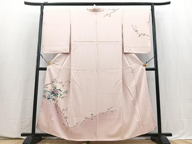 平和屋着物■訪問着 枝花文 暈し染め 正絹 逸品 BAAY5586yc