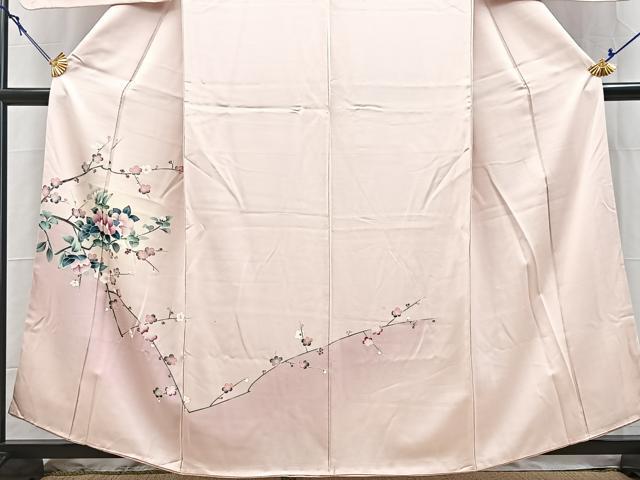 平和屋着物■訪問着 枝花文 暈し染め 正絹 逸品 BAAY5586yc