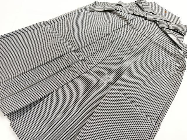 平和屋着物●男性 行灯袴 縞 正絹 逸品 BAAY5628yc