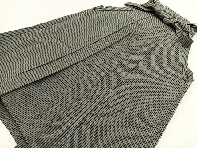 平和屋着物●男性 行灯袴 縞 正絹 逸品 BAAY5630yc