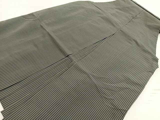 平和屋着物●男性 行灯袴 縞 正絹 逸品 BAAY5630yc