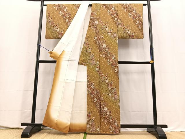 平和屋着物■上質な小紋 辻が花 暈し染め 正絹 逸品 BAAY5635yc