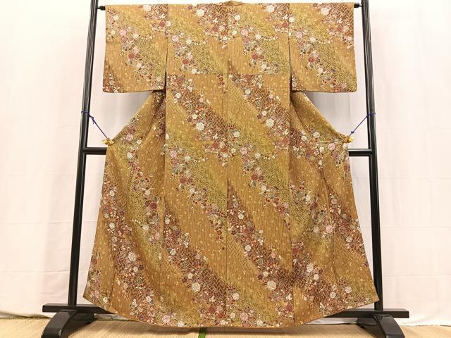 平和屋着物■上質な小紋 辻が花 暈し染め 正絹 逸品 BAAY5635yc