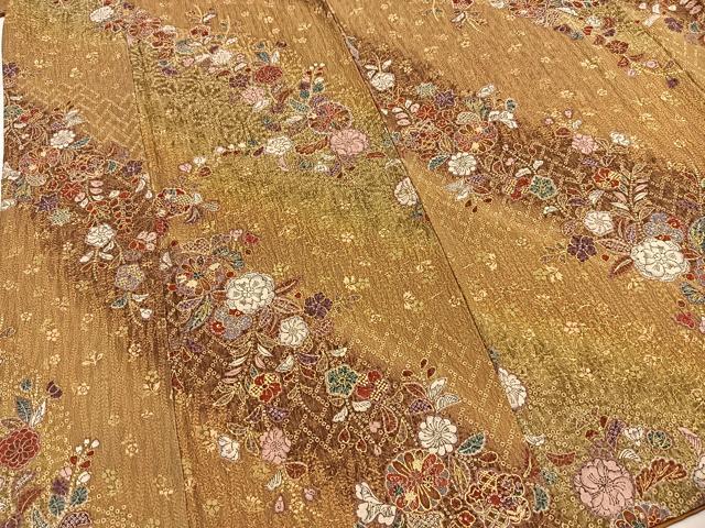 平和屋着物■上質な小紋 辻が花 暈し染め 正絹 逸品 BAAY5635yc