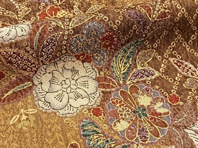 平和屋着物■上質な小紋 辻が花 暈し染め 正絹 逸品 BAAY5635yc