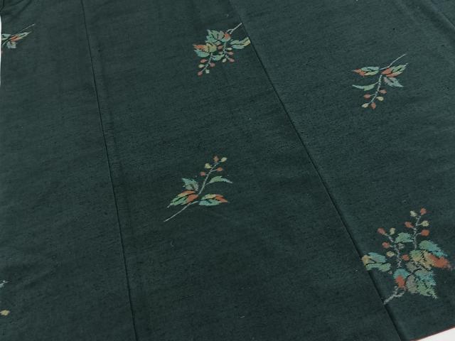 平和屋着物■上質な紬 南天文 正絹 逸品 BAAY5641yc