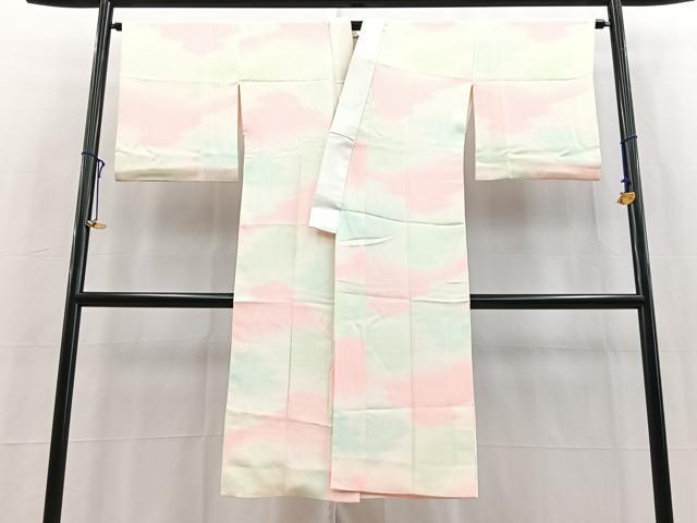 平和屋着物■長襦袢 袷 松皮菱文 正絹 逸品 BAAY5661yc