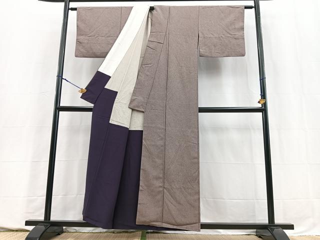 平和屋着物■江戸小紋 鮫小紋柄 胴抜き仕立て 正絹 逸品 BAAY5680yc