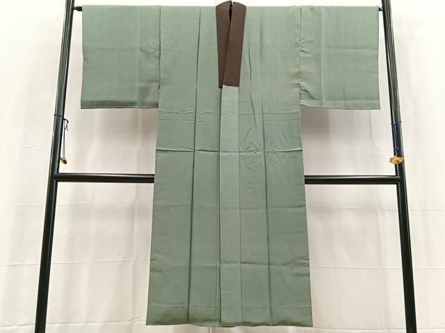 平和屋着物■男性 長襦袢 袷 重ね山風景文 正絹 逸品 BAAY5691yc