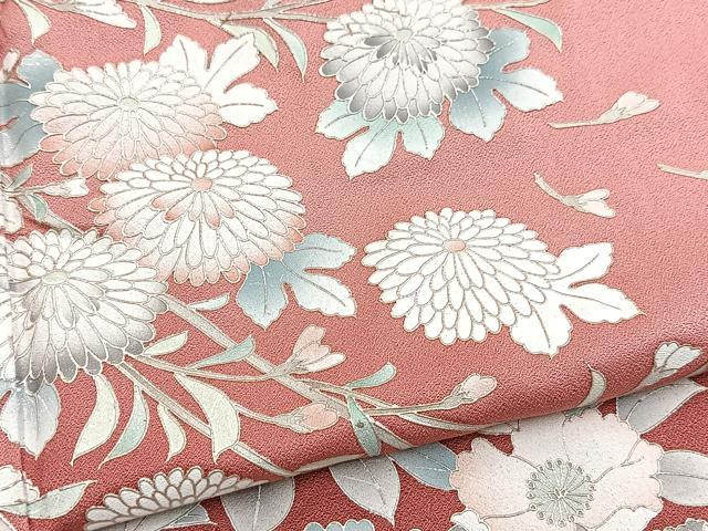 平和屋着物■訪問着 草花文 暈し染め 正絹 逸品 BAAY5693yc