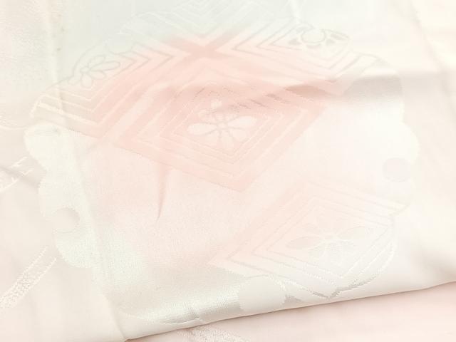 平和屋着物■振袖用長襦袢 無双仕立て 雪輪花菱地紋 暈し染め 正絹 逸品 BAAY5696yc
