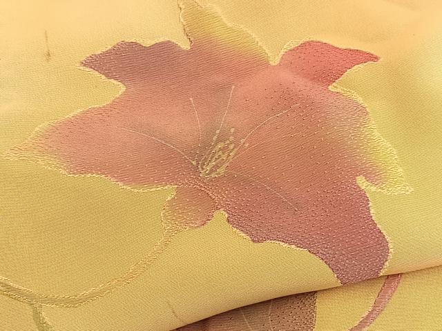 平和屋着物■上質な小紋 地紋起こし 花唐草文 暈し染め 正絹 逸品 BAAY5697yc