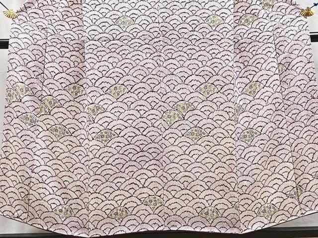平和屋着物■訪問着 花青海波 金彩 正絹 逸品 BAAY5700yc