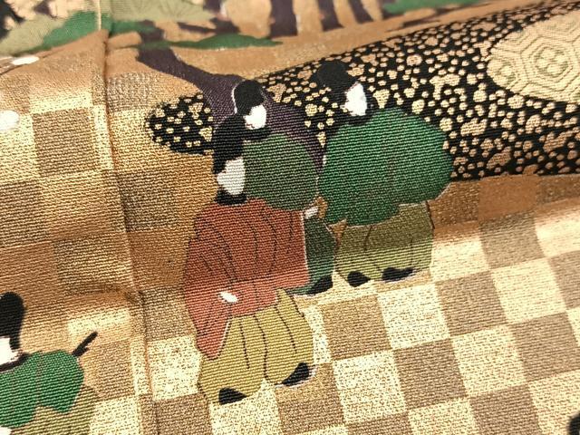 平和屋着物■豪華黒留袖 作家物 飛鶴平安人物文 金彩 正絹 逸品 BAAY5716yc