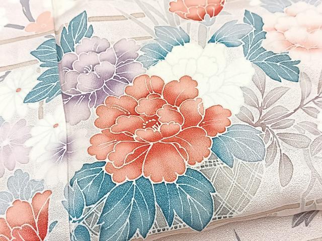平和屋着物■訪問着 飾花文 正絹 逸品 BAAY5732yc