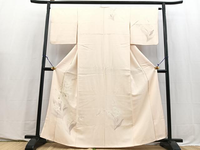 平和屋着物■訪問着 刺繍 草花文 金彩 正絹 逸品 BAAY5738yc