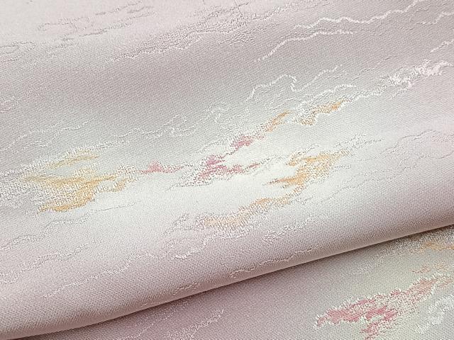 平和屋着物■上質な小紋 寿光織 地紋起こし 霞文 暈し染め 正絹 逸品 BAAY5750yc