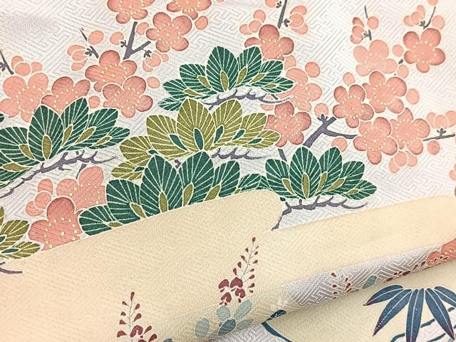平和屋着物■豪華色留袖 松竹梅風景文 正絹 逸品 BAAY5754yc