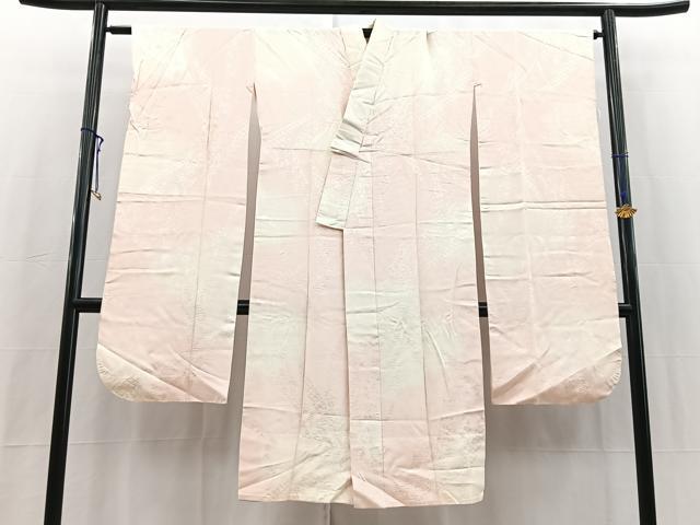 平和屋着物■振袖用長襦袢 袷 絞り 鬘帯花文 暈し染め 正絹 逸品 BAAY5771yc