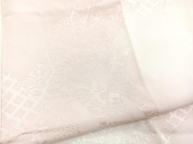 平和屋着物■振袖用長襦袢 袷 絞り 鬘帯花文 暈し染め 正絹 逸品 BAAY5771yc