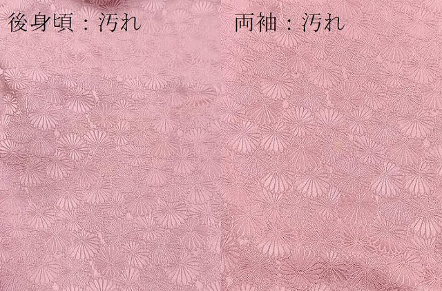 平和屋着物■上質な色無地 菊尽くし地紋 長春色 正絹 逸品 未使用 BAAY5774yc