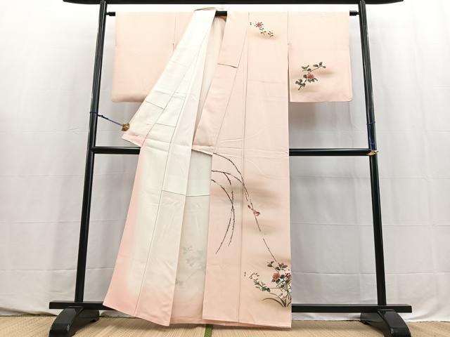 平和屋着物■訪問着 人物花鳥文 暈し染め 正絹 逸品 BAAY5775yc