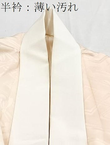平和屋着物■長襦袢 袷 紗綾形花地紋 暈し染め 正絹 逸品 BAAY5776yc