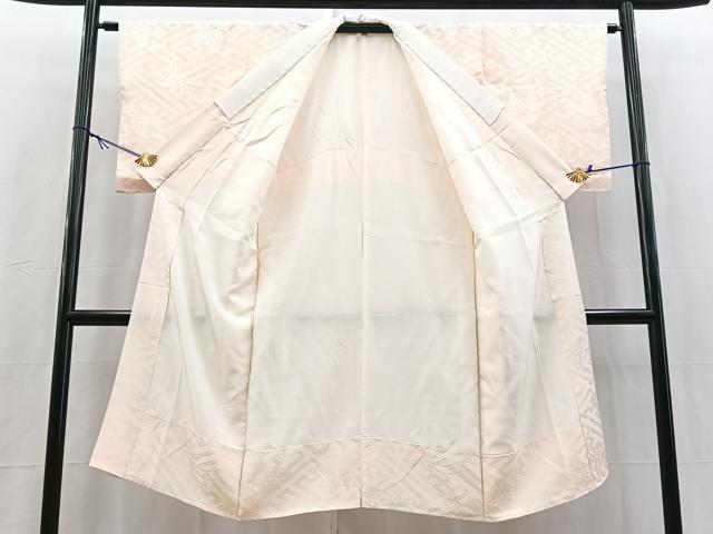 平和屋着物■長襦袢 袷 紗綾形花地紋 暈し染め 正絹 逸品 BAAY5776yc