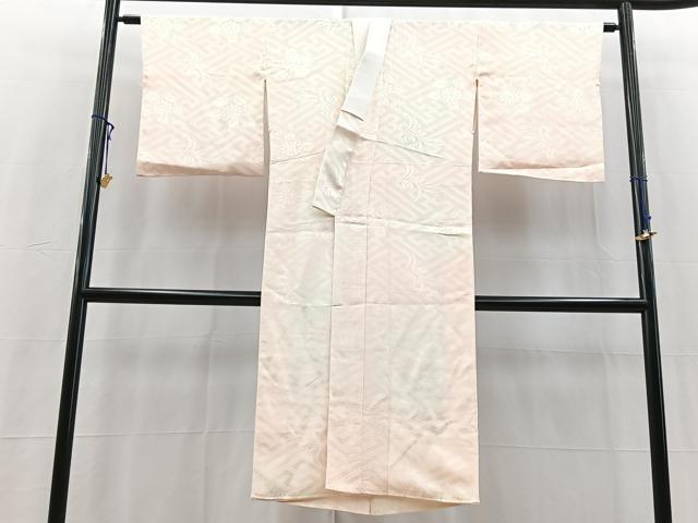 平和屋着物■長襦袢 袷 紗綾形花地紋 暈し染め 正絹 逸品 BAAY5776yc