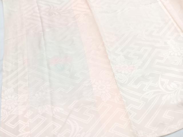 平和屋着物■長襦袢 袷 紗綾形花地紋 暈し染め 正絹 逸品 BAAY5776yc