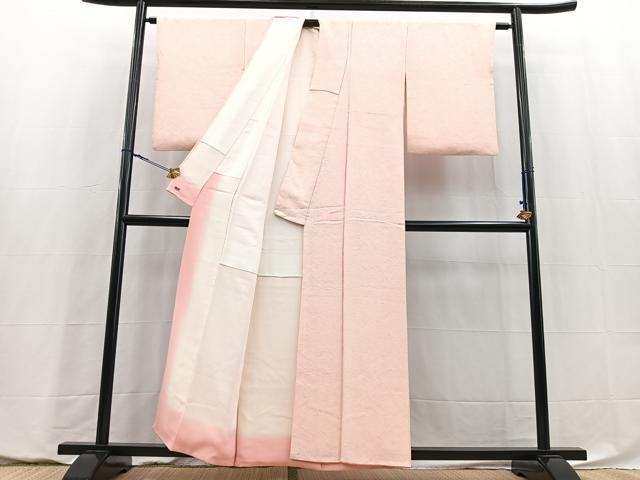 平和屋着物■上質な色無地 抽象地紋 虹色 三越扱い 正絹 逸品 BAAY5784yc
