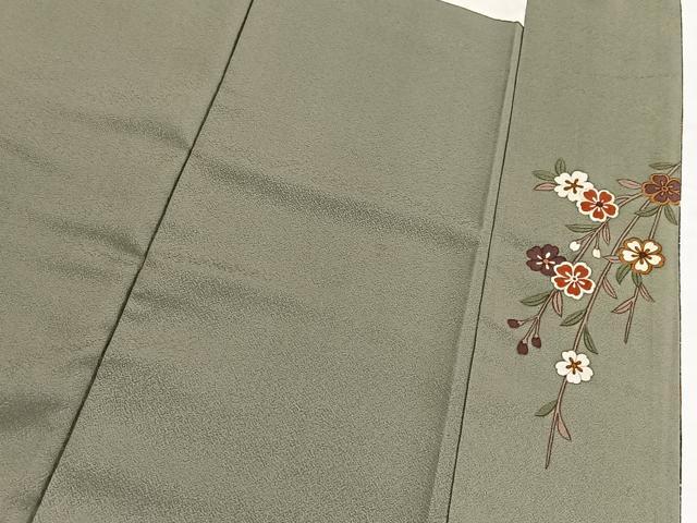 平和屋着物■上質な小紋 吉祥花文 金彩 正絹 逸品 BAAY5787yc