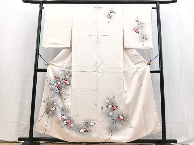 平和屋着物■訪問着 横笛花文 暈し染め 正絹 逸品 BAAY5796yc