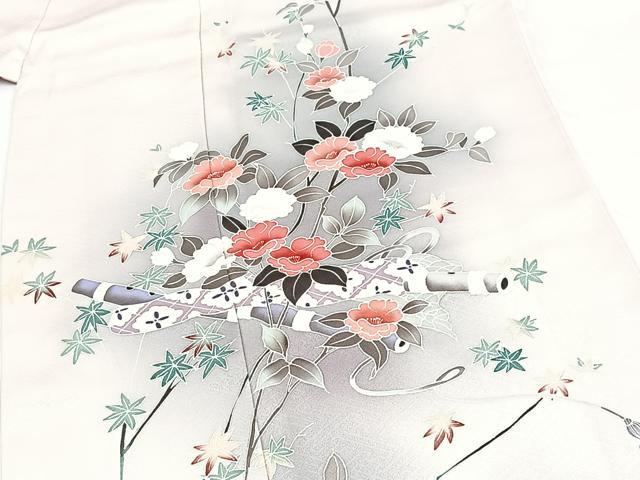 平和屋着物■訪問着 横笛花文 暈し染め 正絹 逸品 BAAY5796yc