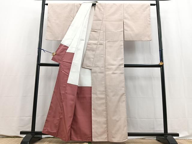 平和屋着物■上質な紬 雨縞 正絹 逸品 BAAY5802yc