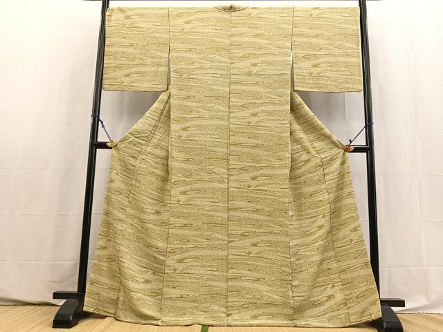 平和屋着物■上質な小紋 幾何学文様 ロング丈 正絹 逸品 BAAY5807yc