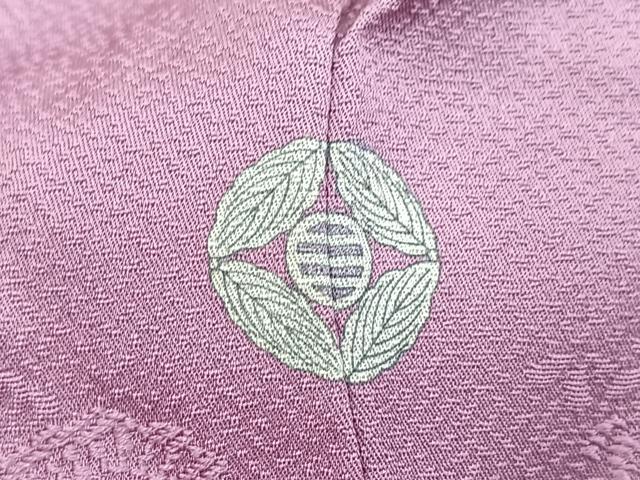 平和屋着物■上質な色無地 風景人物地紋 京紫色 正絹 逸品 BAAY5822yc