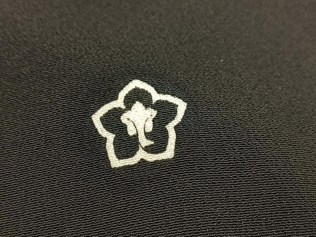 平和屋着物■豪華黒留袖 駒刺繍 草花文 金彩 正絹 逸品 BAAY5826yc