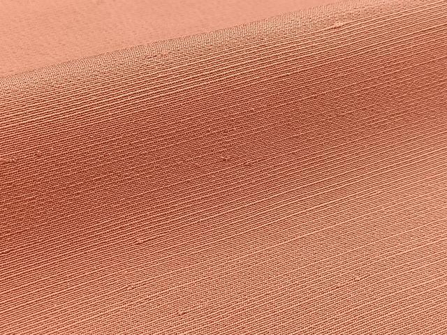 平和屋着物■上質な紬 曙色 正絹 逸品 未使用 BAAY5828yc