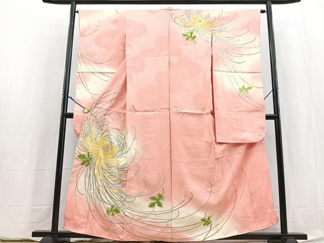 平和屋着物■豪華振袖 総刺繍 乱菊 暈し染め 金銀糸 正絹 逸品 BAAY5833yc