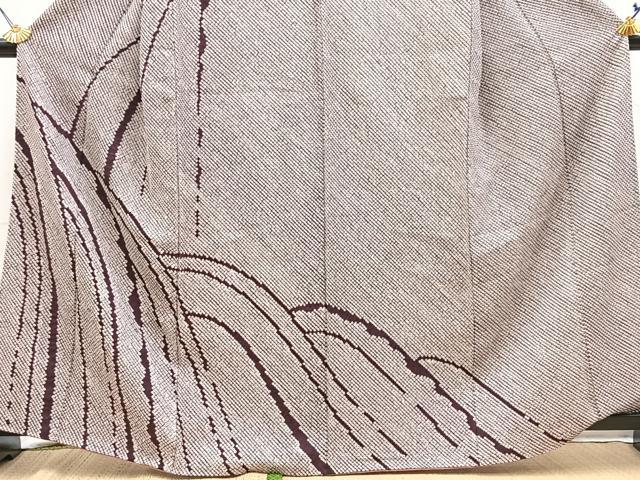平和屋着物●訪問着 総絞り 枝垂れ柳文 正絹 逸品 BAAY5863yc