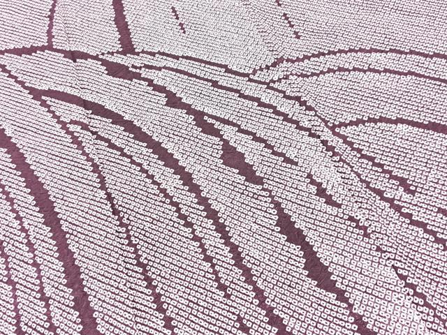 平和屋着物●訪問着 総絞り 枝垂れ柳文 正絹 逸品 BAAY5863yc